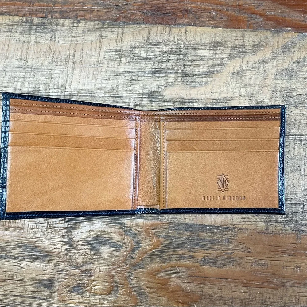 Martin Dingman wallet black leather luxury - Picture 2 of 7